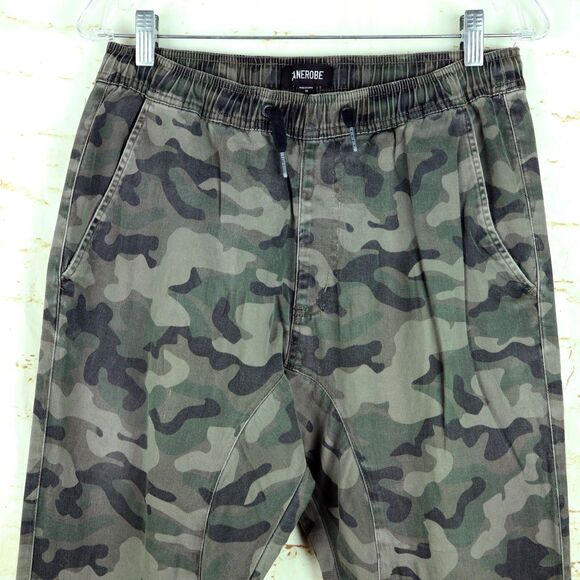 Zanerobe Pants Mens 30 Camo Sureshot Jogger Drawstring 27x30 Skate Grunge FLAW - Picture 3 of 11